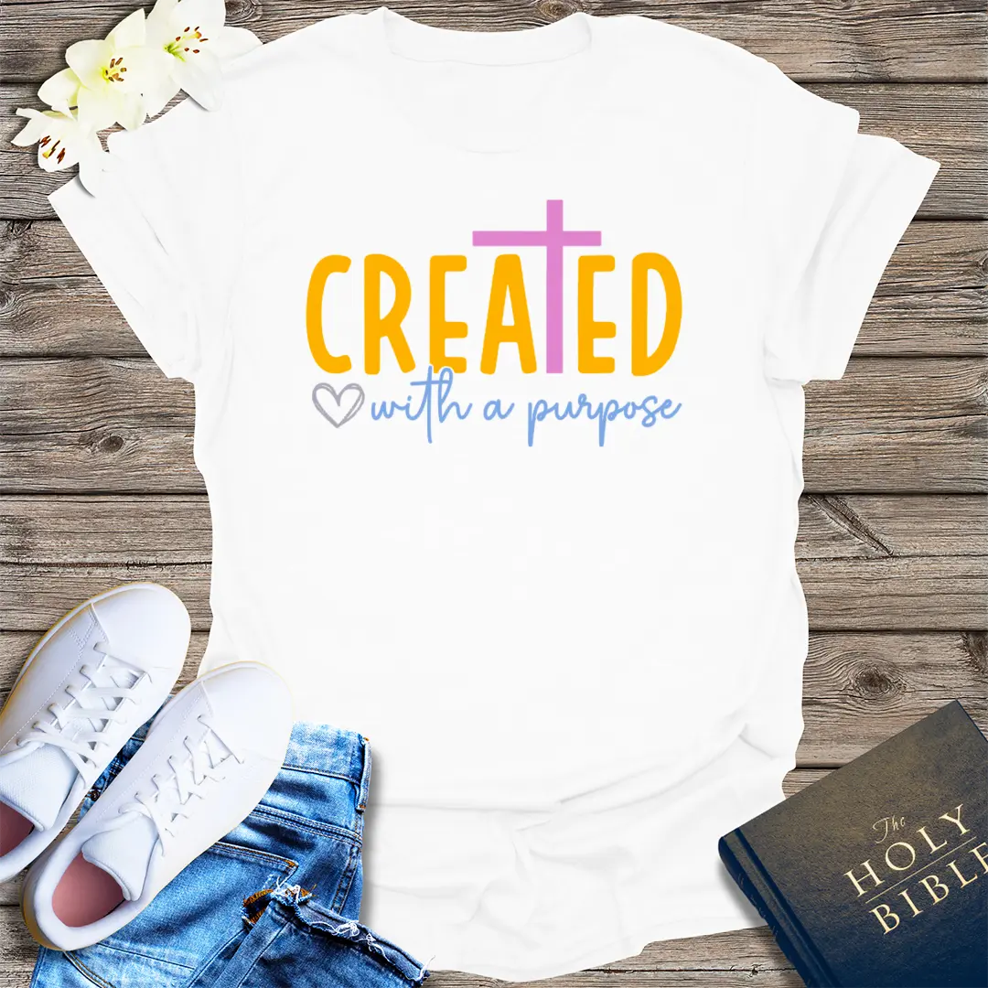 Created with a Purpose T-Shirt - White