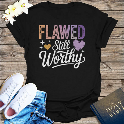 Flawed Still Worthy T-Shirt - Black