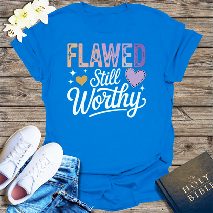 Flawed Still Worthy T-Shirt - Royal