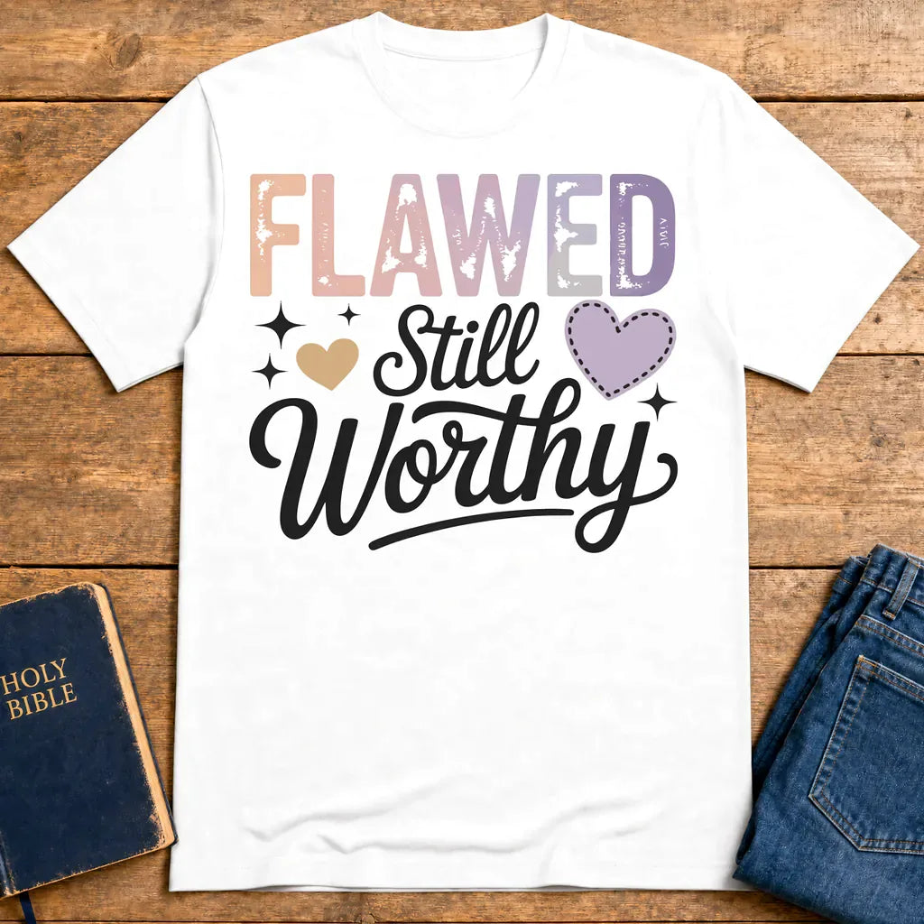 Flawed Still Worthy T-Shirt - White