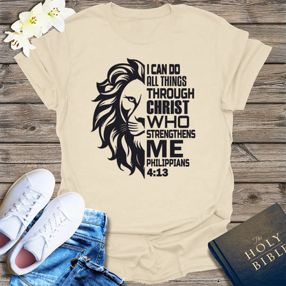 Lion of Strength T-Shirt - Natural