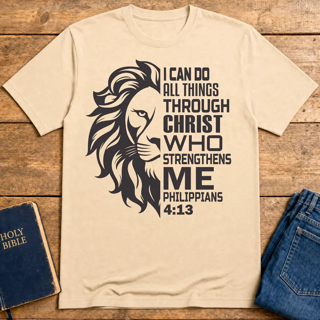 Lion of Strength T-Shirt - Natural