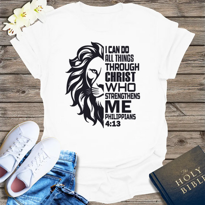 Lion of Strength T-Shirt - White