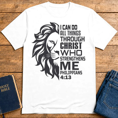 Lion of Strength T-Shirt - White