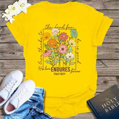 Enduring Love Floral T-Shirt - Daisy