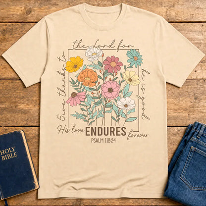 Enduring Love Floral T-Shirt - Natural