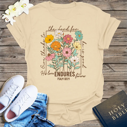 Enduring Love Floral T-Shirt - Sand