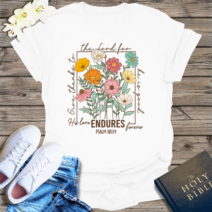 Enduring Love Floral T-Shirt - White