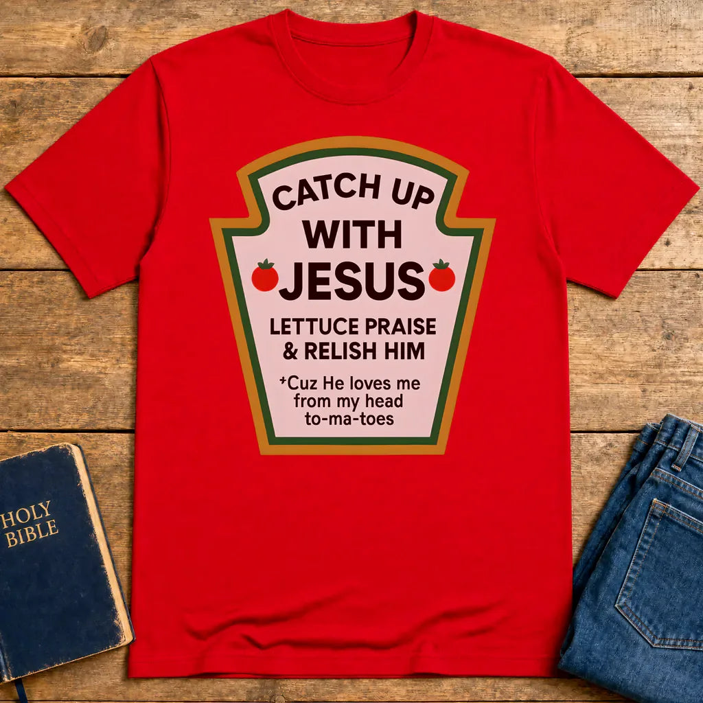 Catch Up With Jesus T-Shirt - Red