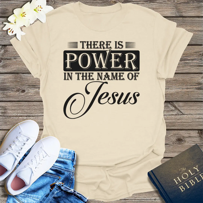 Power in the Name T-Shirt - Natural