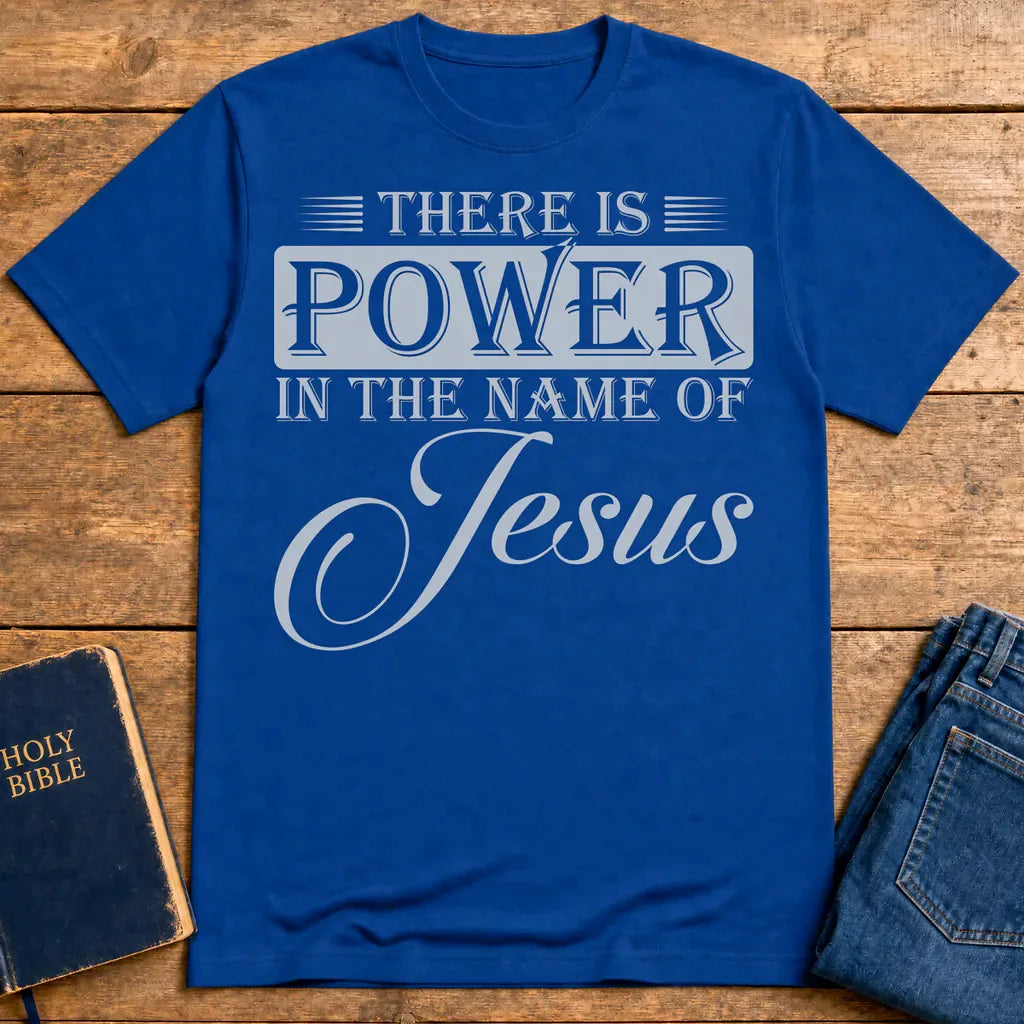 Power in the Name T-Shirt - Royal