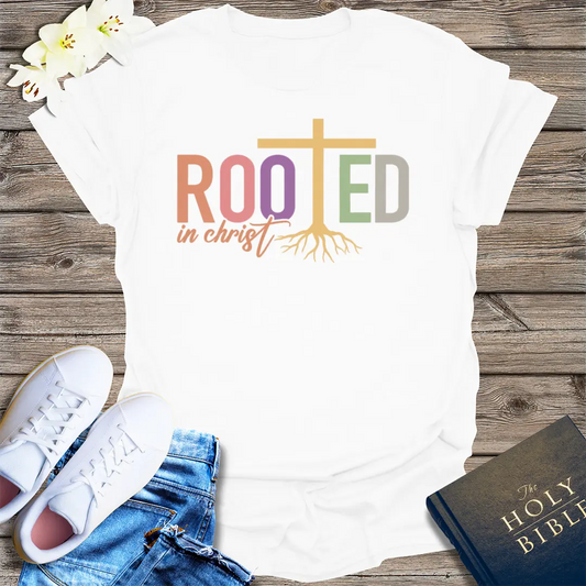 Rooted in Christ T-Shirt - White