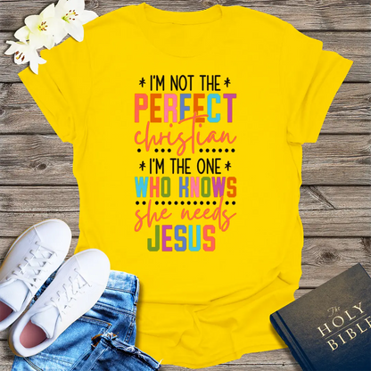 Perfectly Imperfect Christian T-Shirt - Daisy