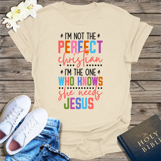 Perfectly Imperfect Christian T-Shirt - Natural
