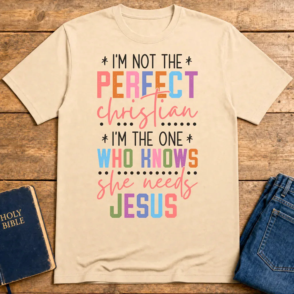 Perfectly Imperfect Christian T-Shirt - Natural