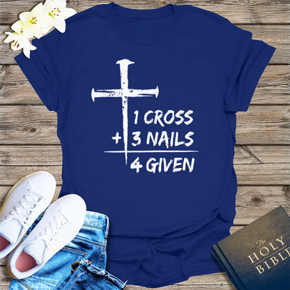 One Cross Forgiven T-Shirt - Navy