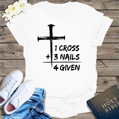 One Cross Forgiven T-Shirt - White