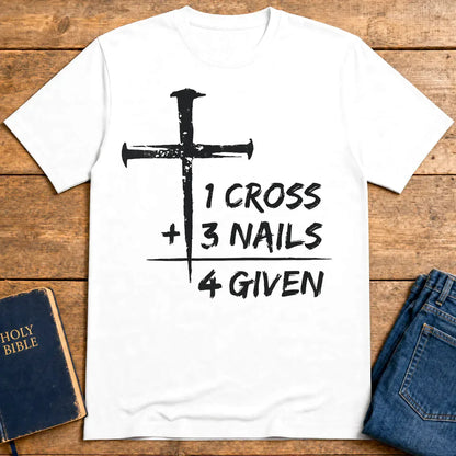 One Cross Forgiven T-Shirt - White