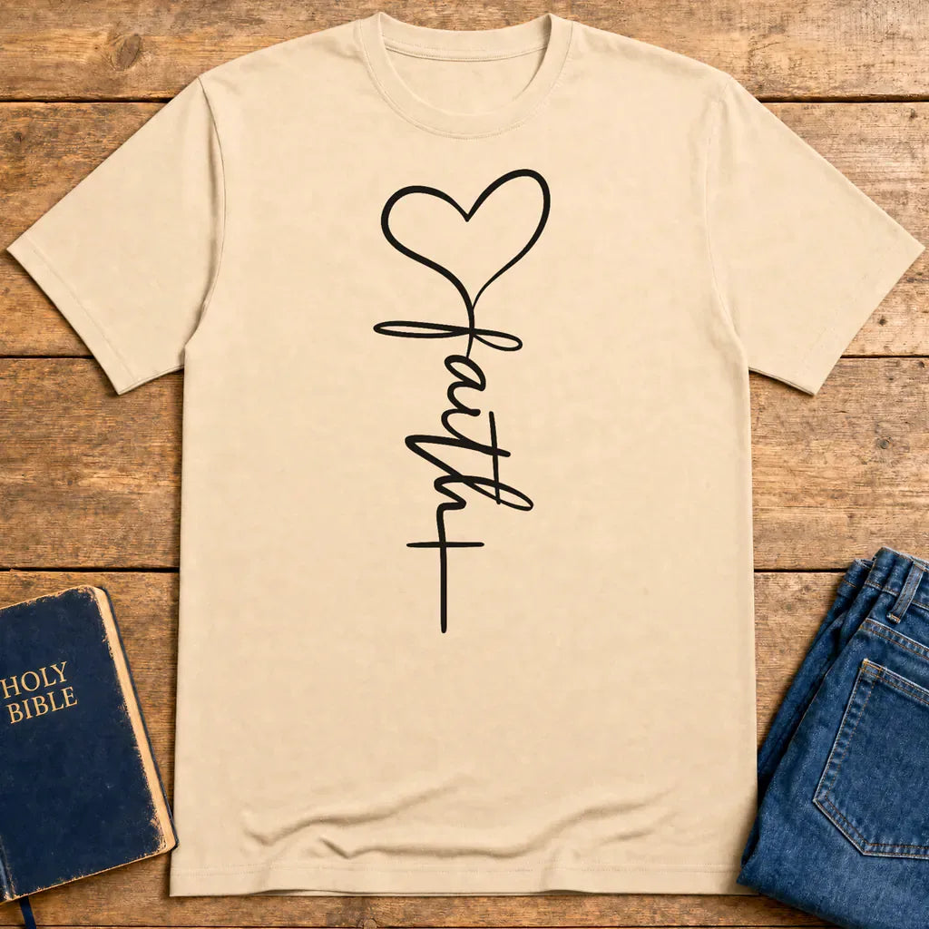 Love & Faith T-shirt - Natural