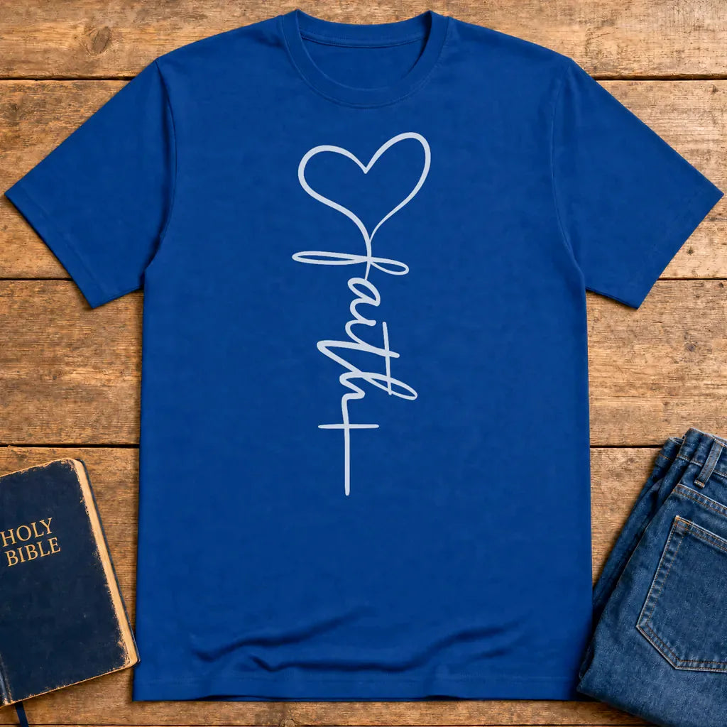 Love & Faith T-shirt - Royal