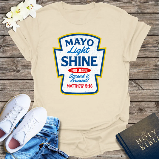 Mayo Light Shine T-Shirt - Natural