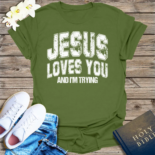 Thou Shalt Not Try Me T-Shirt - Military Green
