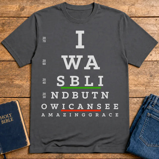 Now I Can See T-Shirt - Charcoal