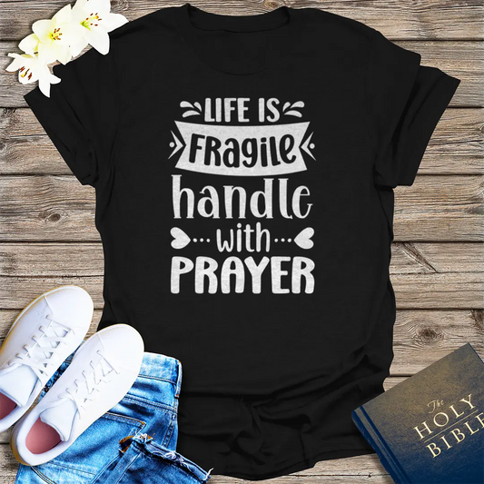Powered by Prayer T-Shirt - Black