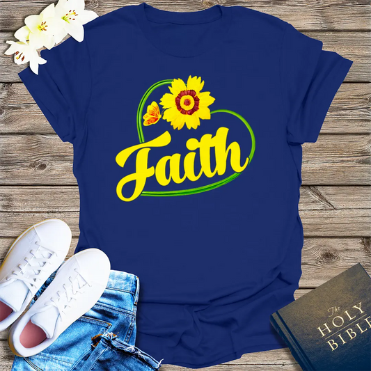 Sunflower Faith T-Shirt - Navy
