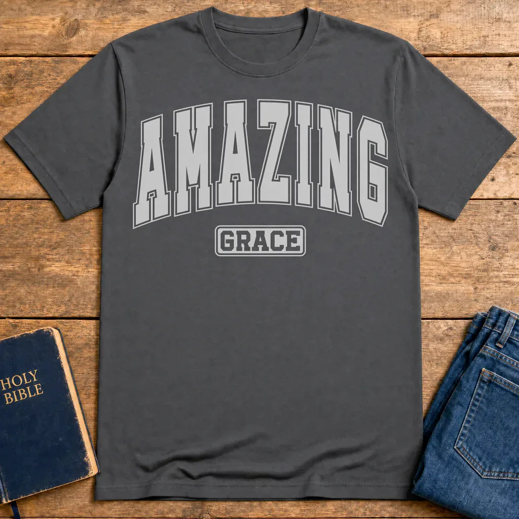 Amazing Grace T-Shirt - Charcoal