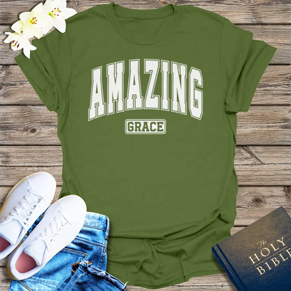 Amazing Grace T-Shirt - Military Green