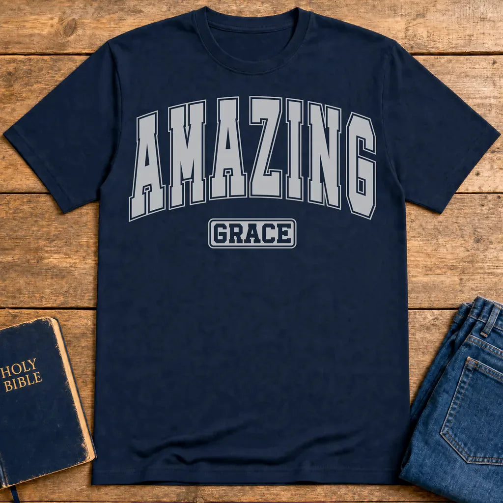 Amazing Grace T-Shirt - Navy