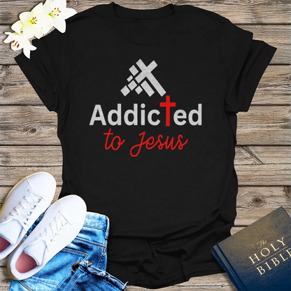 Addicted to Jesus T-Shirt - Black