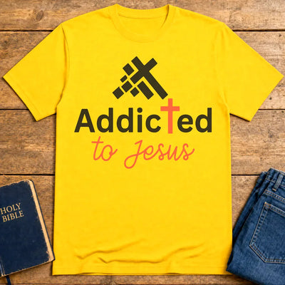 Addicted to Jesus T-Shirt - Daisy