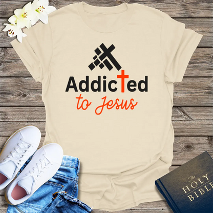 Addicted to Jesus T-Shirt - Natural