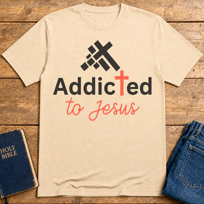Addicted to Jesus T-Shirt - Natural