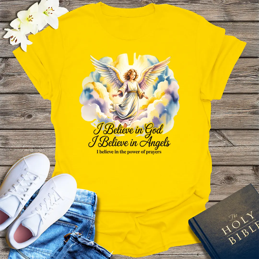I Believe in Angels T-Shirt - Daisy