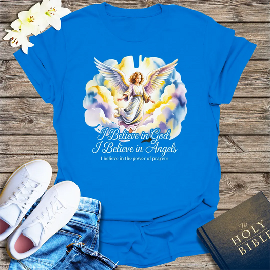 I Believe in Angels T-Shirt - Royal