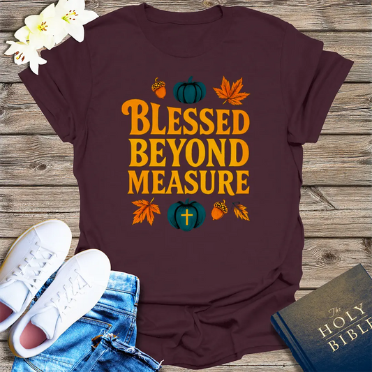 Blessed Beyond Measure T-Shirt - Dark Chocolate