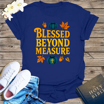 Blessed Beyond Measure T-Shirt - Navy