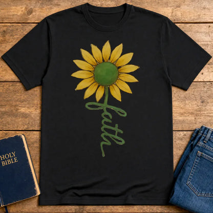 Sunflower Faith T-Shirt - Black