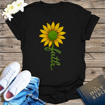 Sunflower Faith T-Shirt - Black