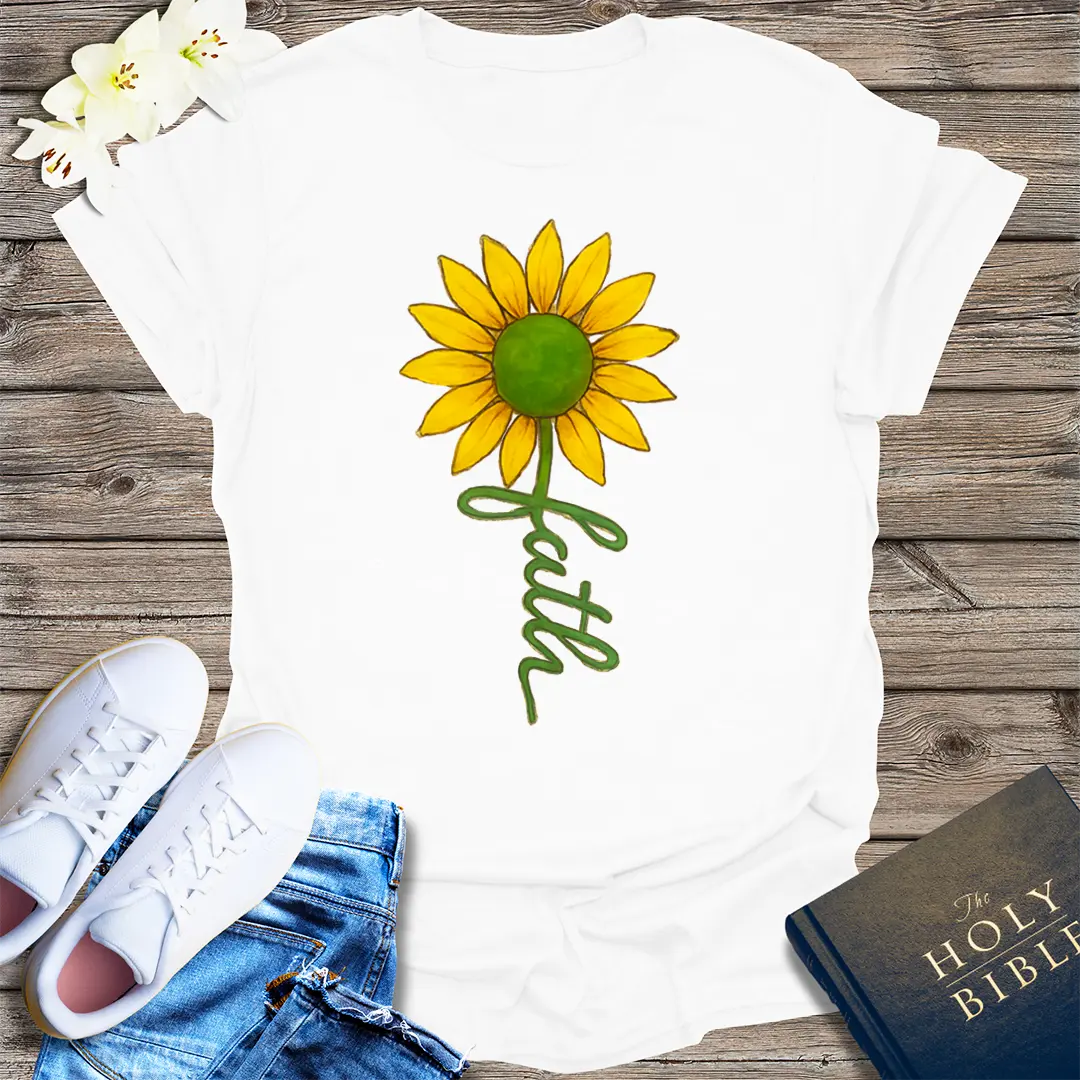Sunflower Faith T-Shirt - White