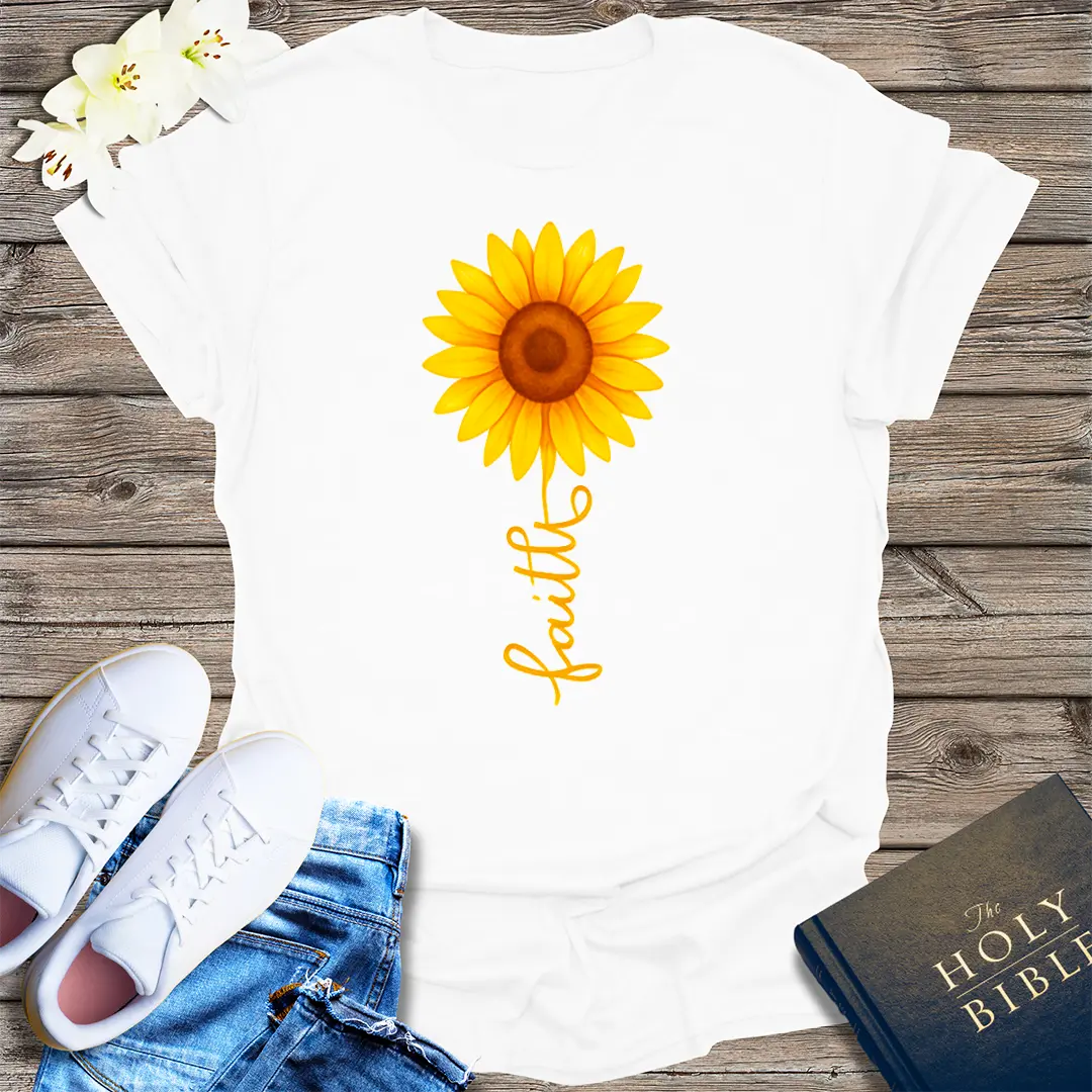 Sunflower Faith T-Shirt - White