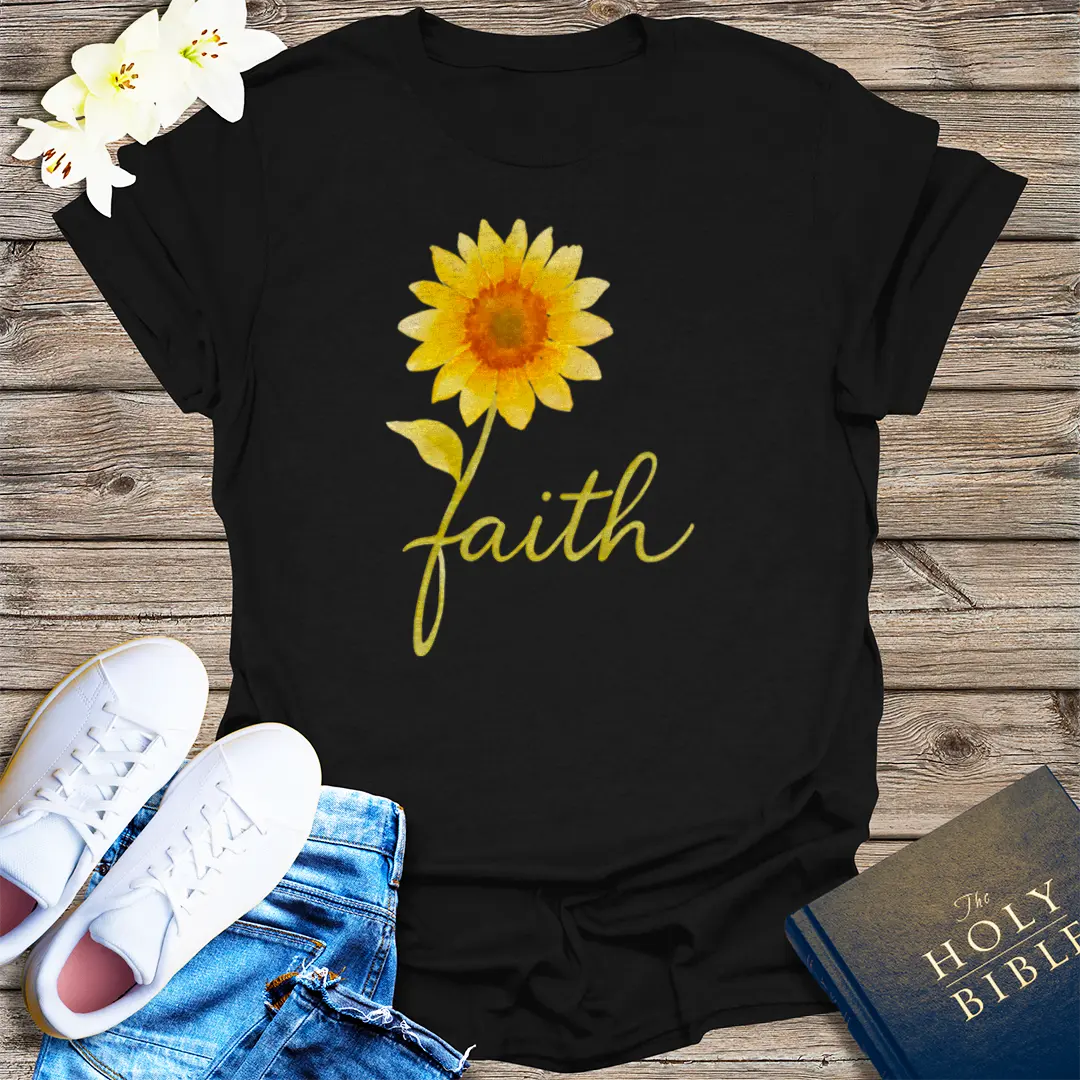 Sunflower Faith T-Shirt - Black