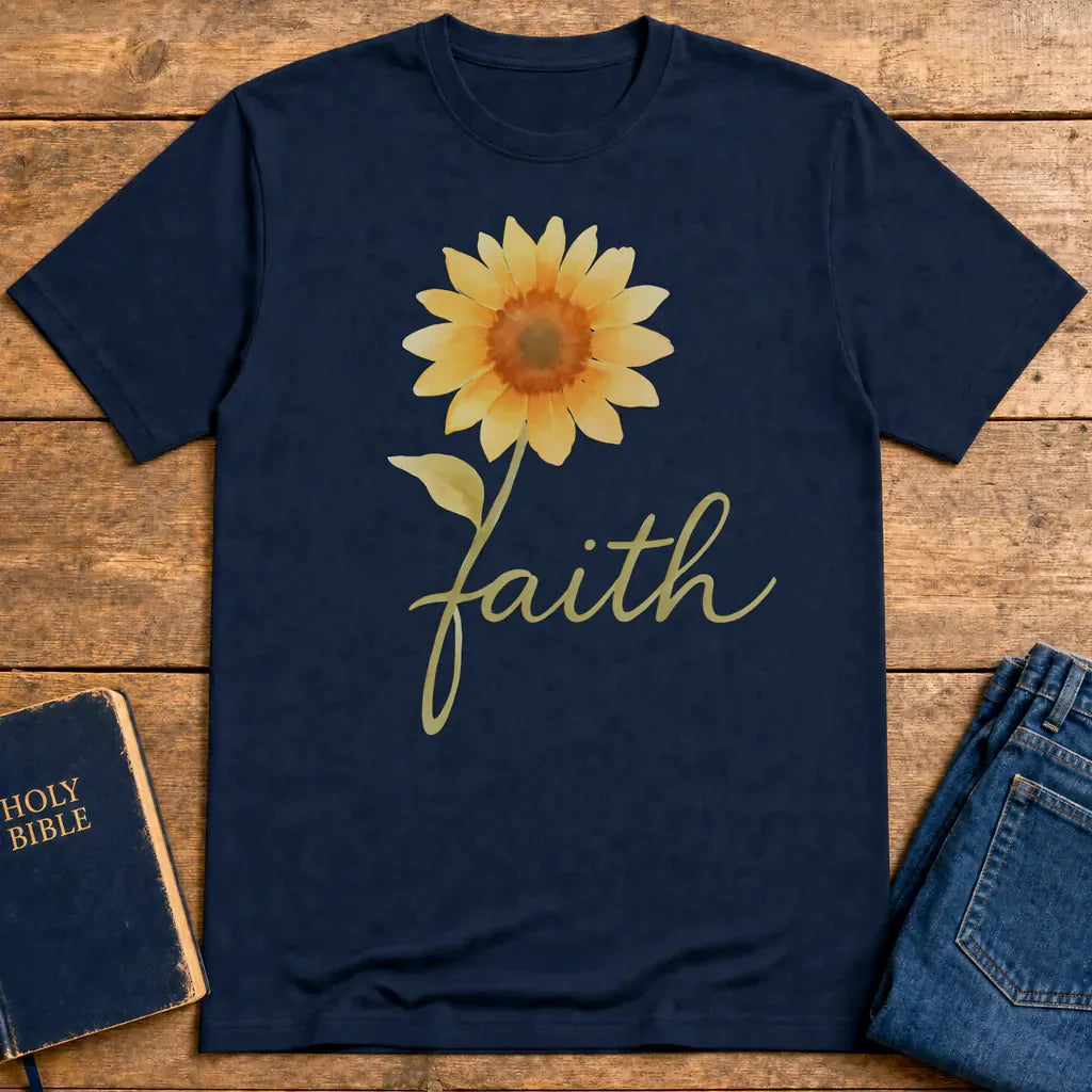 Sunflower Faith T-Shirt - Navy