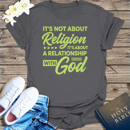 Relationship with God T-Shirt - Charcoal