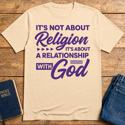 Relationship with God T-Shirt - Natural