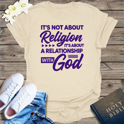 Relationship with God T-Shirt - Natural