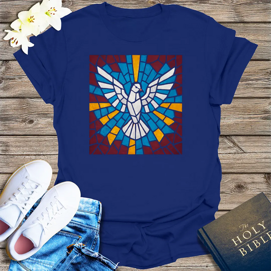 Holy Spirit Mosaic T-Shirt - Navy